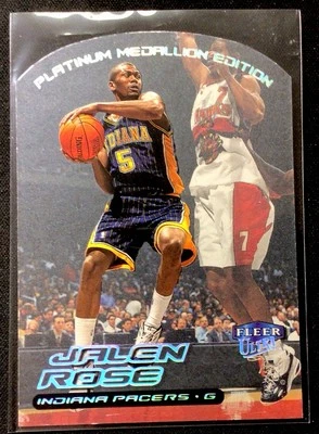 Fleer Ultra Platinum #57P 1999-00 edición medallón ¡Jalen Rose! #49/50! Tarjeta ENN Foto 1 de 2