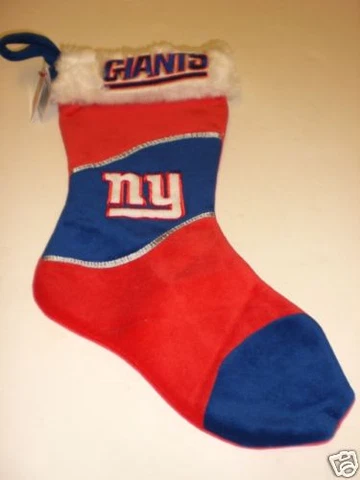 NEW YORK GIANTS 17" CHRISTMAS STOCKING Cover
