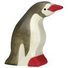 Small Penguin with Head Forward Wooden Figure