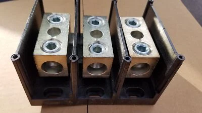 MERSEN / FERRAZ SHAWMUT MERSEN Power Distribution block MPDB66003, 3p, 600V, 310A, 1 Line, 1 Load CU