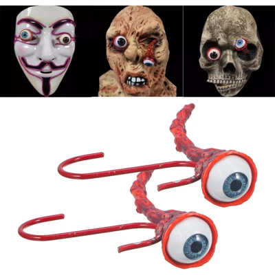 2 piezas Halloween globo ocular falso horror simulación de miedo utilería truco decoración de fiesta Foto 1 de 4