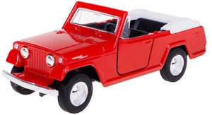 Welly 1967 Jeep Jeepster Commando Roadster Red 1:34 1:39 Scales 4.5 Inch in Box - Picture 1 of 8