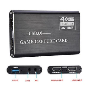 4K HDMI zu USB 3.0 Video Capture Kartenspiel Live Stream Bildschirmaufzeichnung - Afbeelding 1 van 7