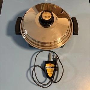 Vintage Kitchen Craft Electric Skillet w/Lid Oil Core - Picture 1 of 12