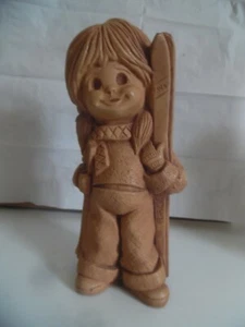 Vintage Fannykins Solar Statuary 1977 Ski Queen By Bill Mack - Picture 1 of 3