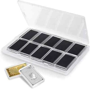 Silver Bar Holder 1 Oz Silver Bar Case 20 Pcs Silver Bar Capsule Storage Bar Cap - Picture 1 of 3
