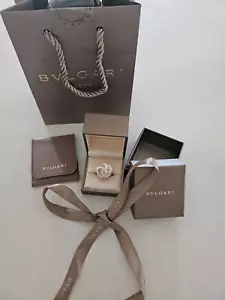 BVLGARI mother of pearl spinning ring 18k - Picture 1 of 15