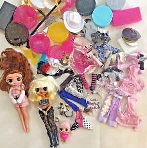 Lot OMG LOL - 3 Puppen plus gratis Konvolut verschiedene Kleidung und Zubehör - Bild 1 von 21