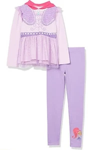 Shimmer and Shine girls Long Sleeve Costume Tee Leggings 2-piece Set Size 8 - Picture 1 of 5