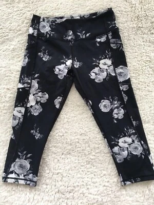 Women’s Yoga Pants Capri Leggings Cropped Gym Sports Fitness Trousers Sz S - Image 1 of 4