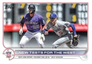 ⚾️ New Tests for the West (KRIS BRYANT/FREDDIE FREEMAN) #US4 | 2022 Topps Update - Picture 1 of 2