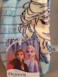 Disney FROZEN II NEW♈Girl's 6 pairs/No show socks size M (10.5-4) Blue's - Picture 1 of 5