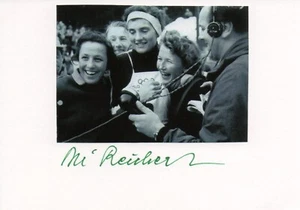 OSSI REICHER † - Tarjeta original firmada Ski Alpin signed Olympia 1956 - Imagen 1 de 1