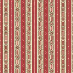 Clemantis Moss Stripe 44" fabric by Andover, A-602-R, Cocoa Pink, cotton - Picture 1 of 1