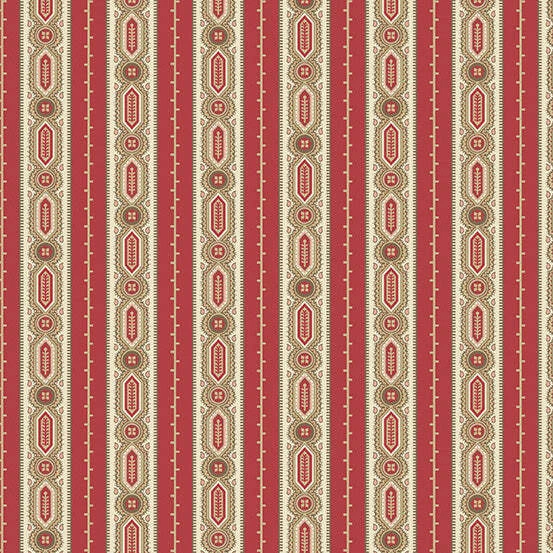 Clemantis Moss Stripe 44" fabric by Andover, A-602-R, Cocoa Pink, cotton - Image 1 of 1