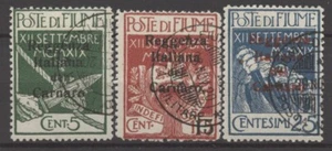 Nº: 133256 - FIUME (ITALIA) - LOTE 3 SELLOS ANTIGUOS con OP. "REGGENZA..." - USADO!! - Imagen 1 de 1