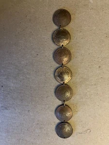 WWII Sweetheart Bracelet Trench Art Australian Silver Coins 7" - Picture 1 of 5