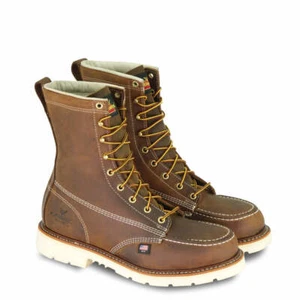 Stivali Thorogood 804-4378 American Heritage 8" Crazyhorse punta di sicurezza punta moc - Foto 1 di 4