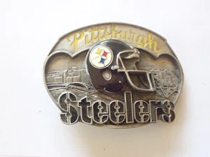 Vintage Pittsburgh Steelers Belt Buckle Siskiyou Pewter 1987 - Picture 1 of 2