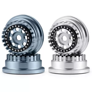 4Pcs CNC Aluminium Beadlock Wheel Rims for 1/8 Mojave 4S BLX Desert Truck Car - Picture 1 of 17