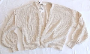 NWT Treasure & Bond Nordstrom Cozy Knit Sweater Shall Cardigan Oatmeal - Picture 1 of 18