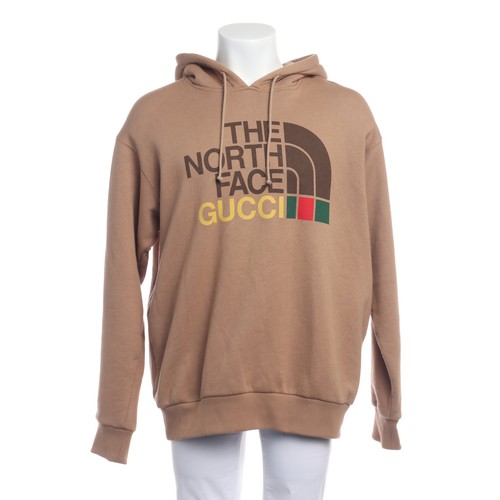 Felpa con cappuccio Gucci x The North Face marrone S
