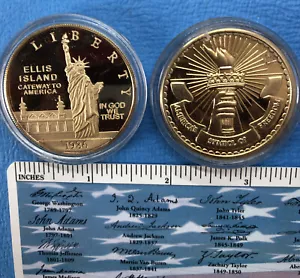 Challenge Coin NY New York USA Freiheitsstatue mit Etui - Bild 1 von 1