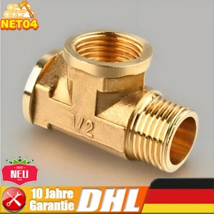 T-Stück G1/2 Messing Verteilerstück Innengewinde für Trinkwasser Gewindefitting - Bild 1 von 10