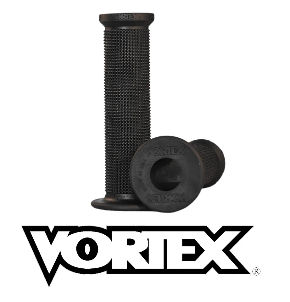 Vortex V3 Empuñaduras Negras Motocicleta Acelerador Giratorio 7/8" Arrastre Bicicleta Deportiva Scooter Foto 1 de 2