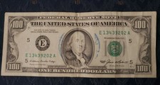 One Hundred Dollar Bill Series 1985 $100 Note (E) Richmond RARE CURRENCY