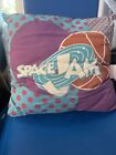 Vintage Space Jam Pillow 16”x16” Looney Tunes Characters 1996 Mint Condt New