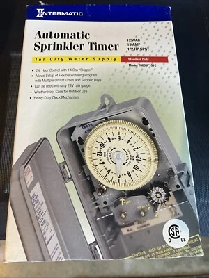 Intermatic    T8805P101C Series 1/2 HP Indoor/Outdoor Irrigation/Sprinkler Timer - Image 1 of 4