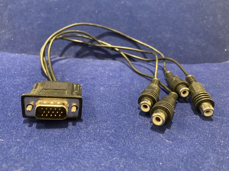 8" inch VGA (M) to  (F) RCA Video Adapter Cable - Image 1 of 1