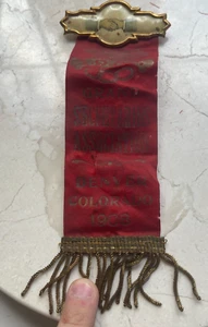 Insignia de la Asociación de Grandes Secretarios Colorado CO 1908 - ¡Áspera! bg - Imagen 1 de 2