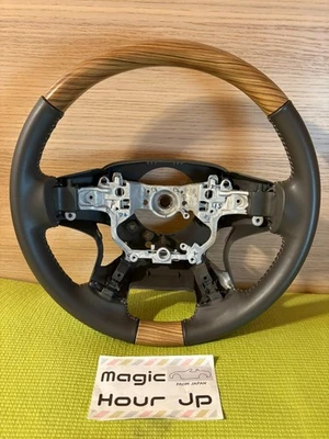 Volante Toyota Land Cruiser Prado 150 opción genuina madera cuero JDM2 Foto 1 de 4