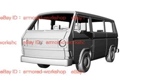 Furgone T3 1/72 stampato in 3D non verniciato - Foto 1 di 5