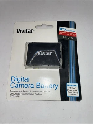 Vivitar Digital Camera Battery Canon LP-E10  NEW in Package - Image 1 of 4