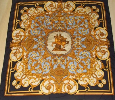 FOULARD 100% PURA SETA SILK VINTAGE DONNA HERMES LES TUILERIES (540) 86cm x 88cm - Imagen 1 de 4
