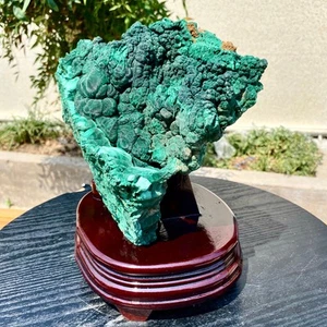 9.96LB Natural velvet, peacock stone, cat eye cluster, rough mineral+base- - Picture 1 of 24