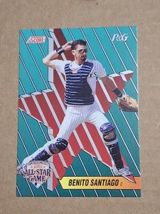 1992 BENITO SANTIAGO SCORE P&G ALL STAR BASEBALL CARD #10 SAN DIEGO PADRES SD - Picture 1 of 2