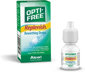 Gotas humectantes Alcon Opti Free reponen la lente hidratante refrescante estéril 10 ml - Imagen 1 de 5