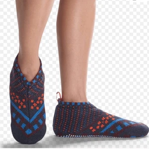 BOMBAS Fair Isle Multicolor Knit Sherpa Lined Gripper Slipper - L - Bild 1 von 8