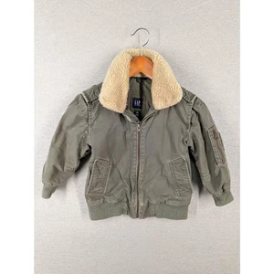 Gap Kids Bomber Coat Jacket Size 4/5 XSmall -T0124 - Picture 1 of 8
