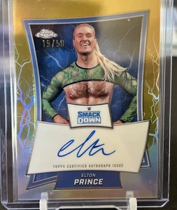 Elton Prince 19/50 Autographed 2025 Topps Chrome Geometric Gold - On Card Auto - Picture 1 of 4