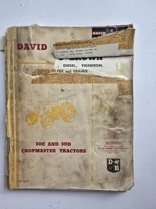 DAVID BROWN 30C & 30D CROPMASTER TRACTOR PARTS CATALOGUE - Picture 1 of 2