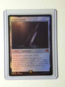 MTG Magic The Gathering FF - Buster Sword FOIL - Final Fantasy - 255 - Mythic - Picture 1 of 3