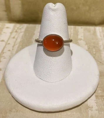 Catálogo Sundance Anillo Piedra Cornalina Ovalada Plata Esterlina con Labio Talla 7 Foto 1 de 4