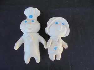 MUÑECAS PILLSBURY POPPIN FRESCAS 1971 Y AMAPOLA FRESCAS 1972 GOMA/VINILO - Imagen 1 de 6