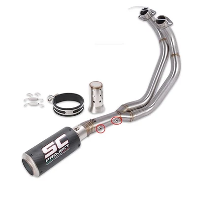 2025 2026 MT-07 Full Exhaust System for Yamaha XSR700 Header Pipe Muffler Tips - Image 1 of 4
