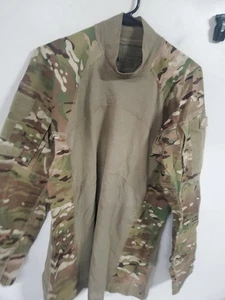Large Massif Army Combat Shirt ACS OCP Multicam Flame Resistant FR crew neck Gre - Picture 1 of 15